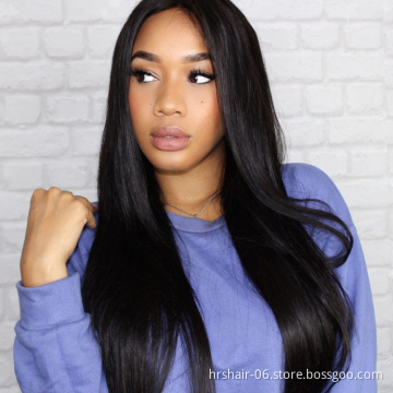 Wholesale Virgin Hair Vendors Cuticle Aligned Raw Hair straight hair Lace Frontal Wig.